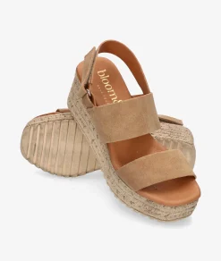 Sandalias bloom&you KLIN en serraje beige