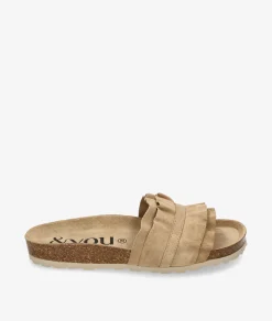 Sandalias bloom&you LILA en serraje taupe