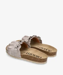 Sandalias bloom&you LILA en serraje piedra