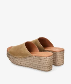 Sandalias bloom&you LISA en serraje camel