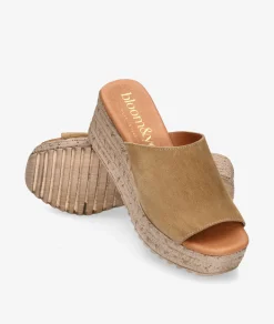 Sandalias bloom&you LISA en serraje camel