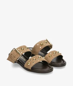 Sandalias bloom&you MARTHA en serraje taupe