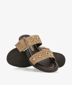 Sandalias bloom&you MARTHA en serraje taupe