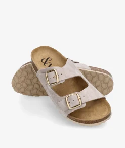 Sandalias bloom&you NENUFAR en serraje piedra