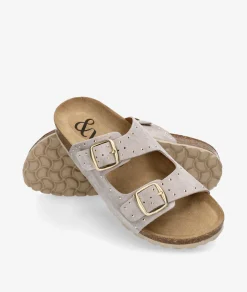 Sandalias bloom&you NERINE en serraje piedra