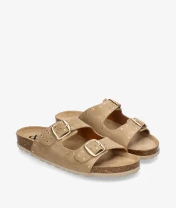 Sandalias bloom&you NERINE en serraje taupe