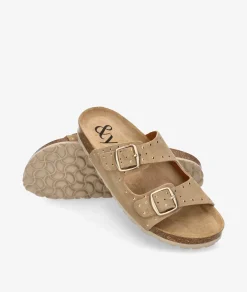 Sandalias bloom&you NERINE en serraje taupe