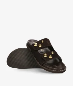 Sandalias bloom&you ORIA en serraje marrón