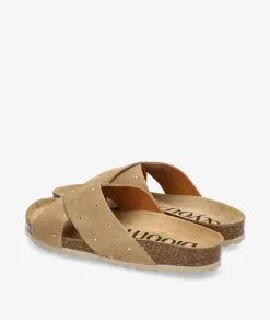 Sandalias bloom&you TULIPE TACHAS en serraje taupe