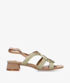 Sandalias D'angela 30712 en platino