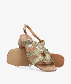 Sandalias D'angela 30712 en platino