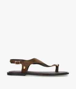 Sandalias pabloochoa.shoes SF1691 en ante marrón