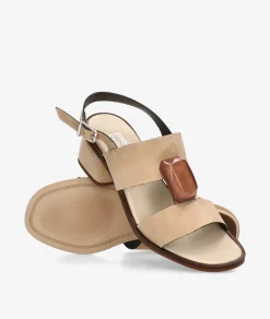 Sandalias pabloochoa.shoes 3922 en ante taupe