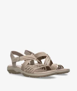 Sandalias Skechers 164036 en beige