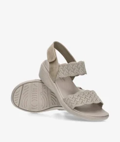 Sandalias Skechers 163165 en beige