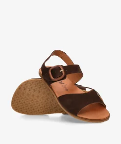 Sandalias VIVANT ARIA en serraje marrón