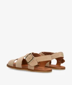 Sandalias VIVANT LINO en serraje taupe