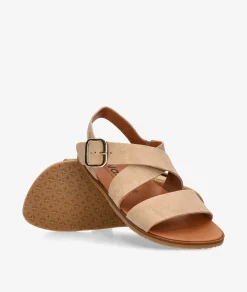 Sandalias VIVANT LINO en serraje taupe