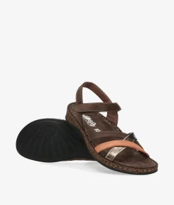 Sandalias Walk & Fly 3861-40944 en nobuck marrón