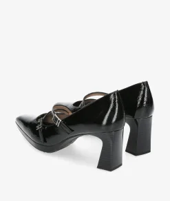 vestir con plataforma Hispanitas HI243523 en charol negro