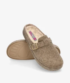 Zapatillas de casa Bio Relax 12079 en beige