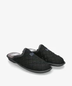 Zapatillas de casa Bio Relax 1448 en negro