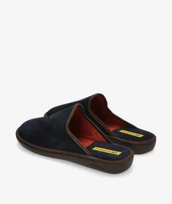 Zapatillas de casa Nordikas 236/F en serraje azul