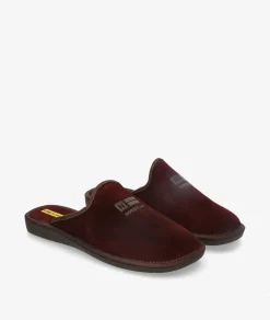 Zapatillas de casa Nordikas 236/F en serraje burdeos