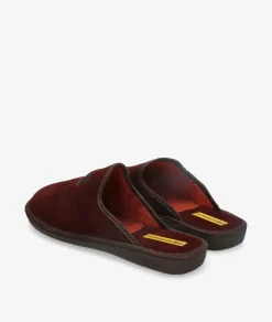 Zapatillas de casa Nordikas 236/F en serraje burdeos