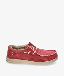 Zapatos casual Dude WALLY BRAIDED en rojo
