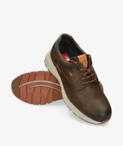 Zapatos casual Fluchos F2067 en nobuck marrón