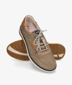 Zapatos casual Fluchos F2210 en nobuck taupe