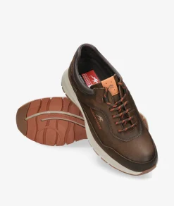 Zapatos casual Fluchos F2069 en nobuck marrón