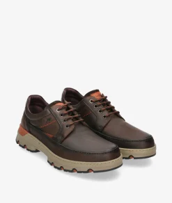 Zapatos casual Fluchos F1843 en nobuck marrón