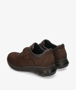 Zapatos casual LUISETTI 36101 NO en nobuck marrón