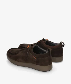 Zapatos casual St. Gallen POLI-01 en serraje marrón