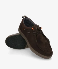 Zapatos casual St. Gallen POLI-01 en serraje marrón