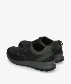 Zapatos casual St. Gallen NETO-01 en nobuck negro