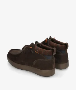 Zapatos casual St. Gallen POLI-02 en serraje marrón