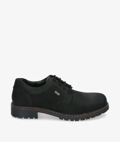 Zapatos casual St. Gallen CITY-01 en nobuck negro