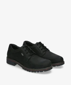 Zapatos casual St. Gallen CITY-01 en nobuck negro