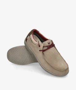 Zapatos casual Walk in Pitas SAM en serraje beige