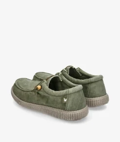 Zapatos casual Walk in Pitas WP150 WALLABY WASHED en caki