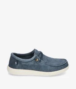 Zapatos casual Walk in Pitas WP150 WALLABY WASHED en azul marino