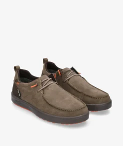 Zapatos casual Walk in Pitas ARAL en serraje taupe