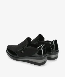 Zapatos confort Amarpies 29385 en negro