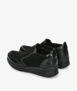 Zapatos confort Amarpies 29351 en negro