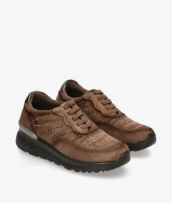 Zapatos confort Amarpies 29393 en topo