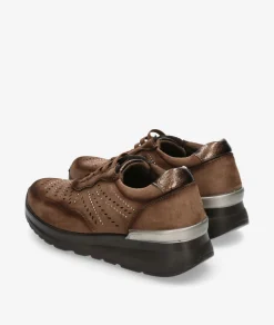 Zapatos confort Amarpies 29393 en topo