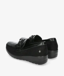 Zapatos confort Amarpies 27006 en negro